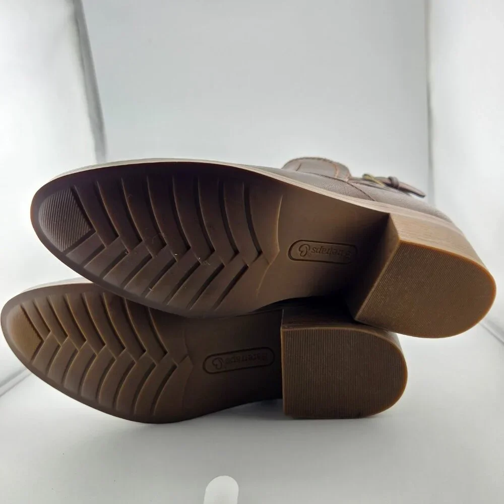 BareTraps Medley Brown Ankle Boots Women’s Size 6.5M Side Zip Booties